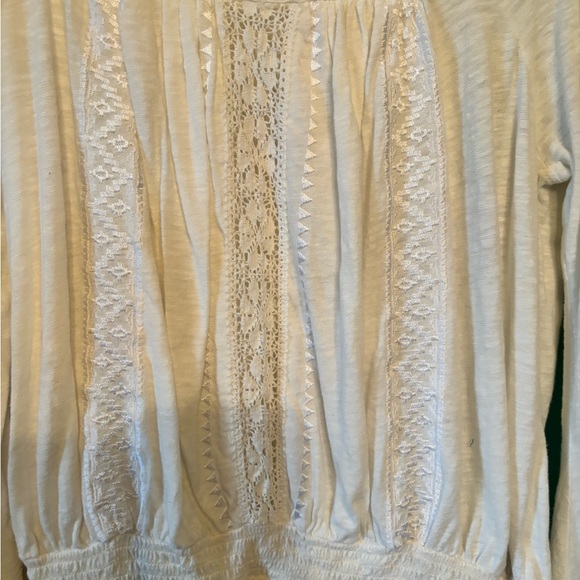 Free People Top Size XS COLOR :Cream So beautiful the detail is amazing. - Picture 3 of 7